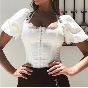 I.AM.GIA white corset top xs